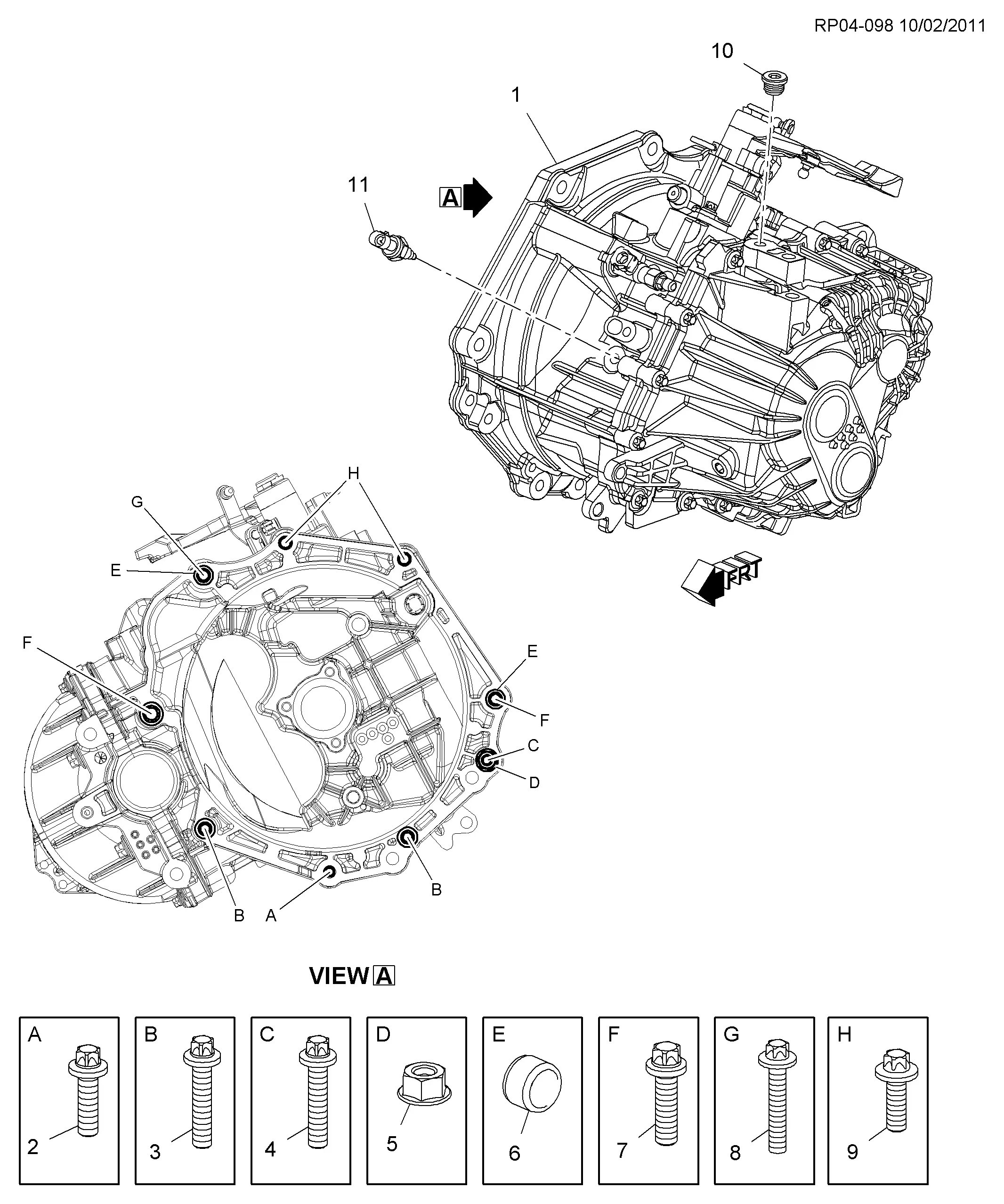 Manual transmission diagram