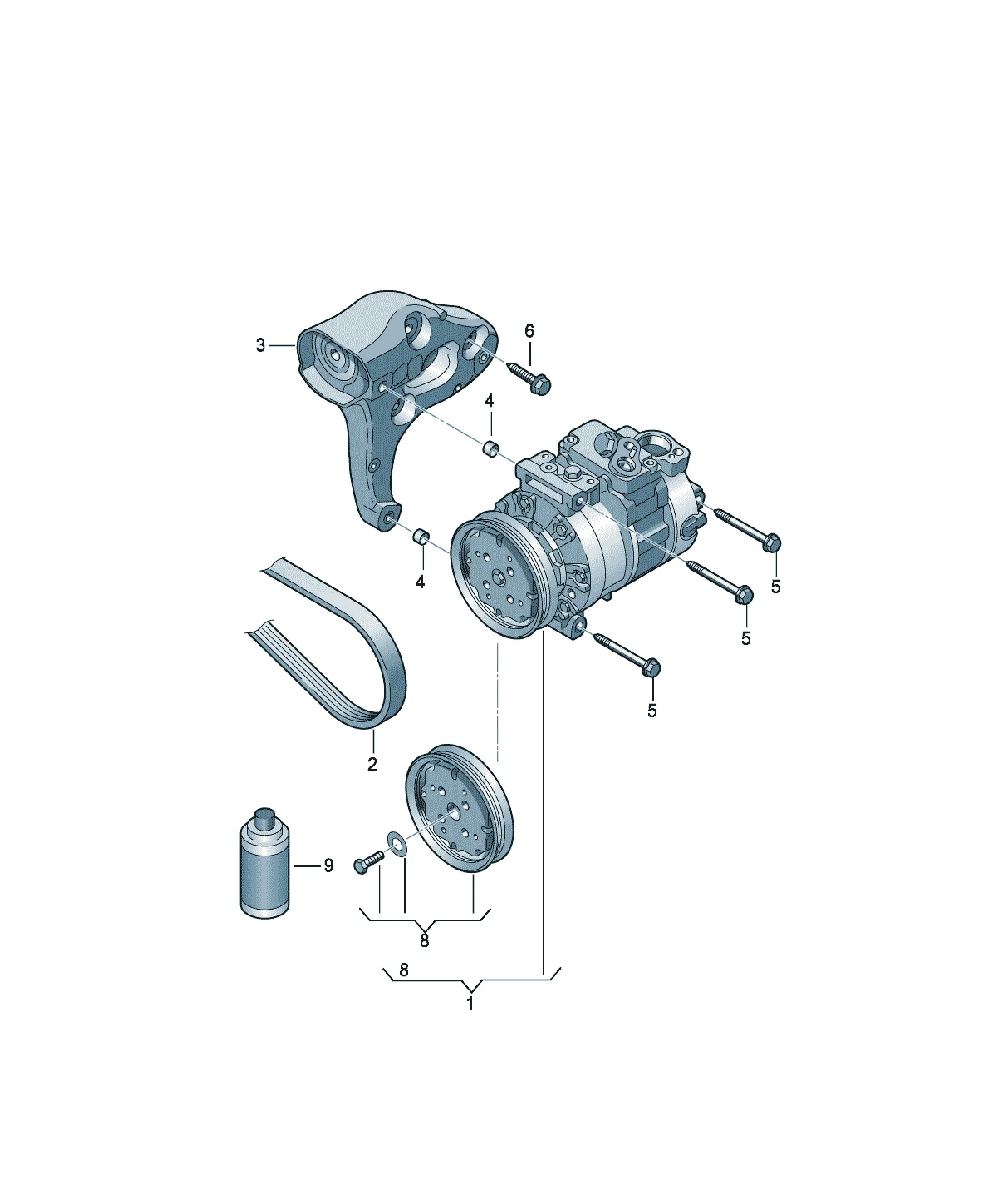 A/C compressor diagram