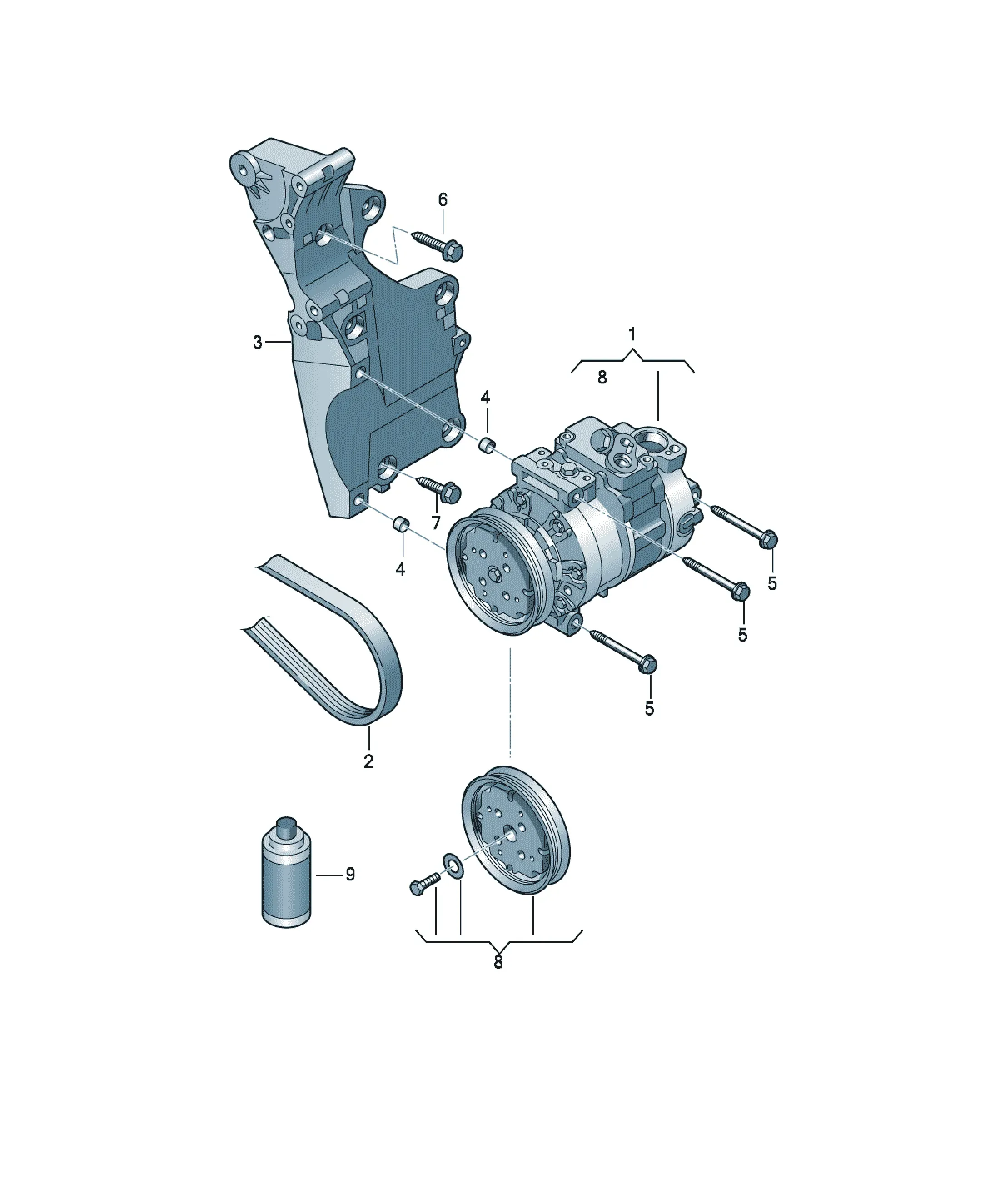 A/C compressor diagram