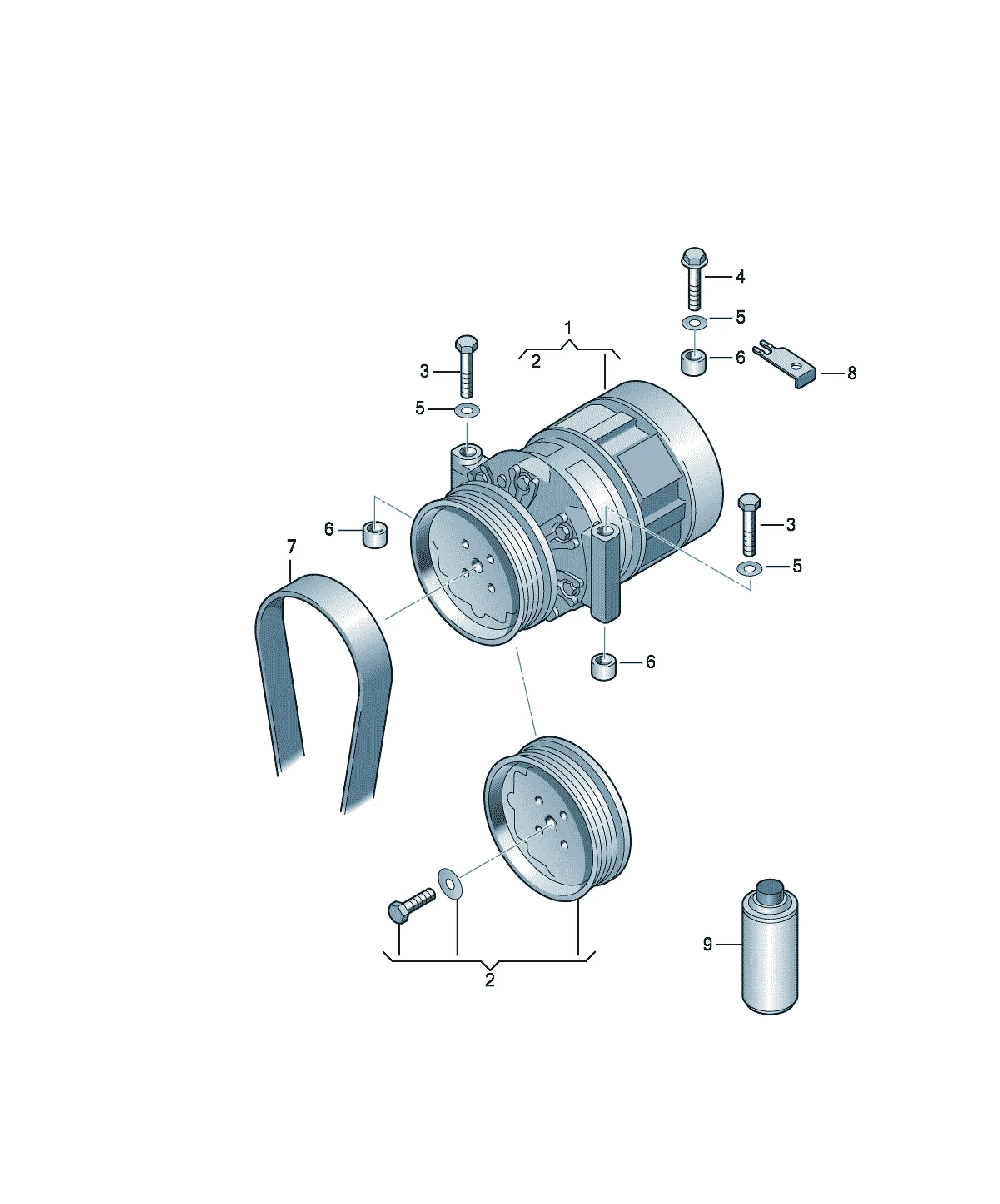 A/C compressor diagram