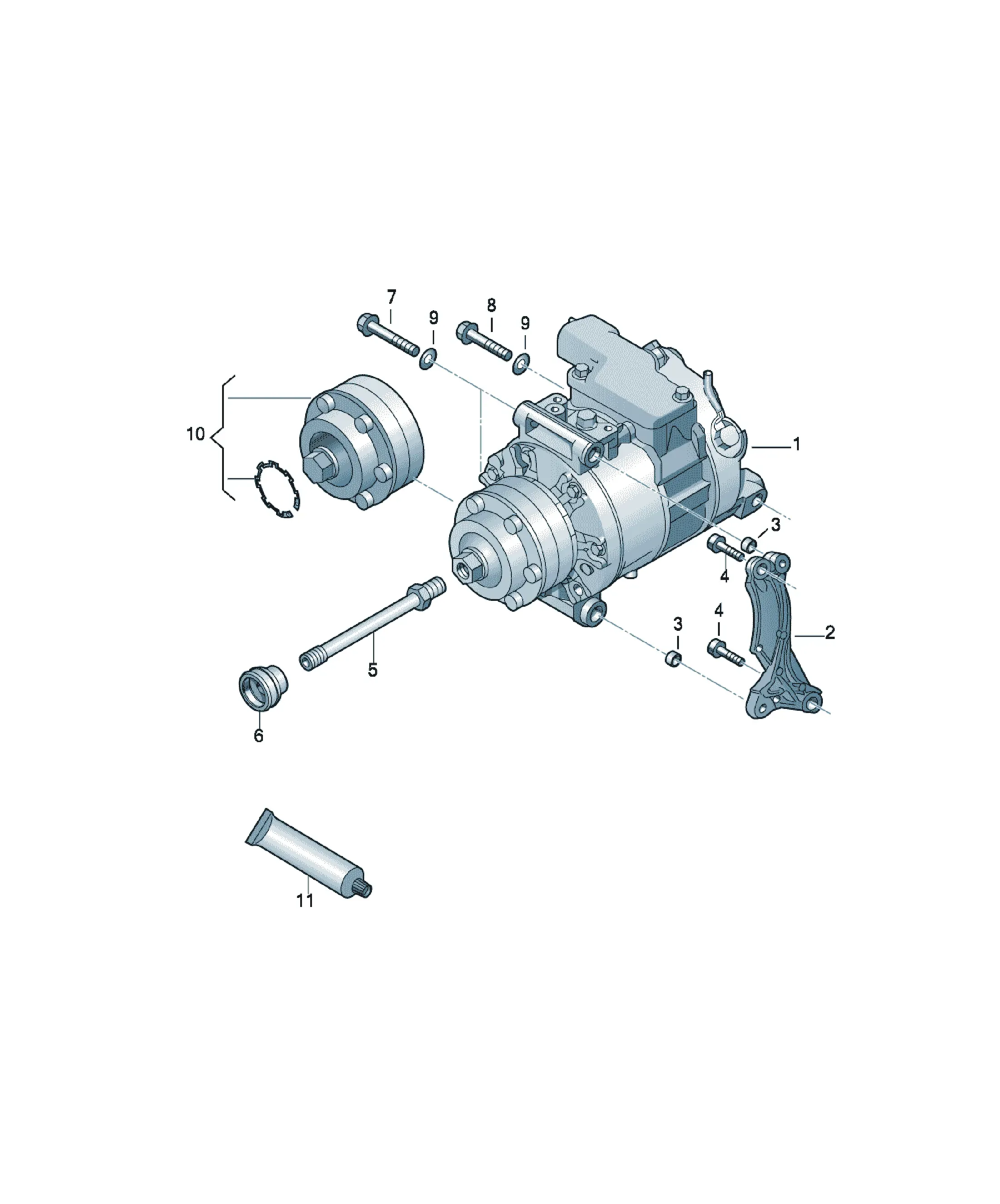 A/C compressor diagram