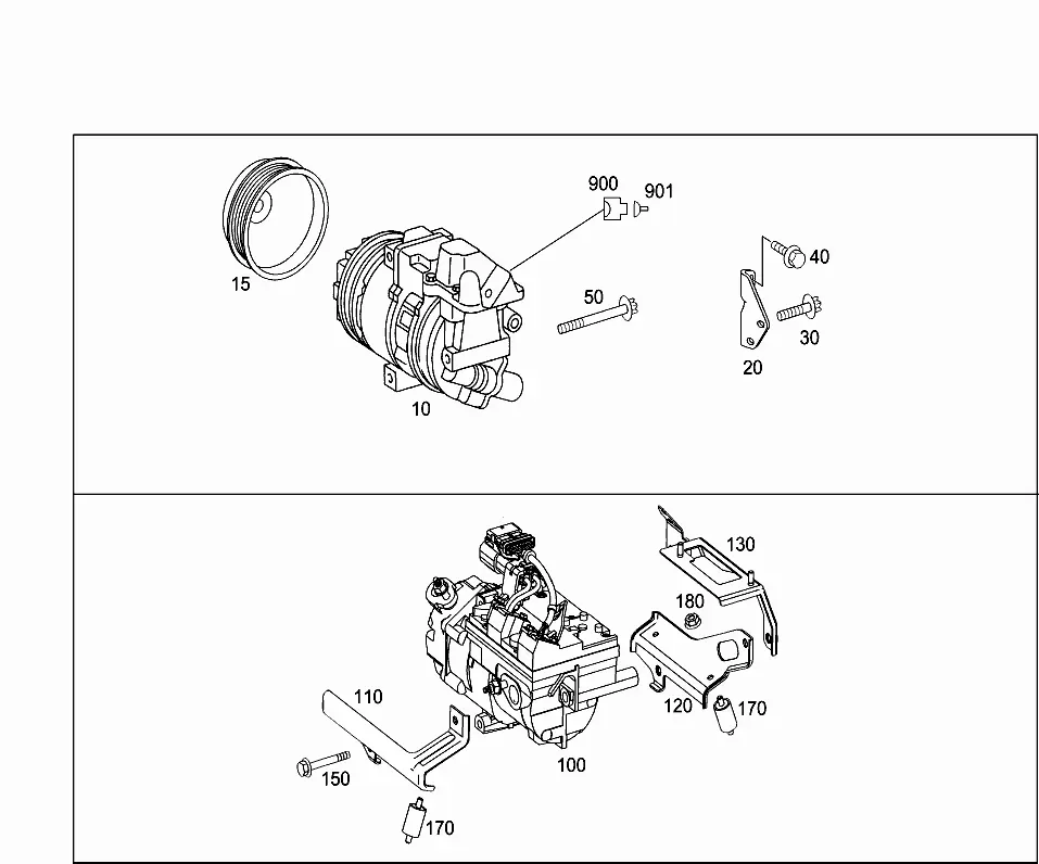 A/C compressor diagram