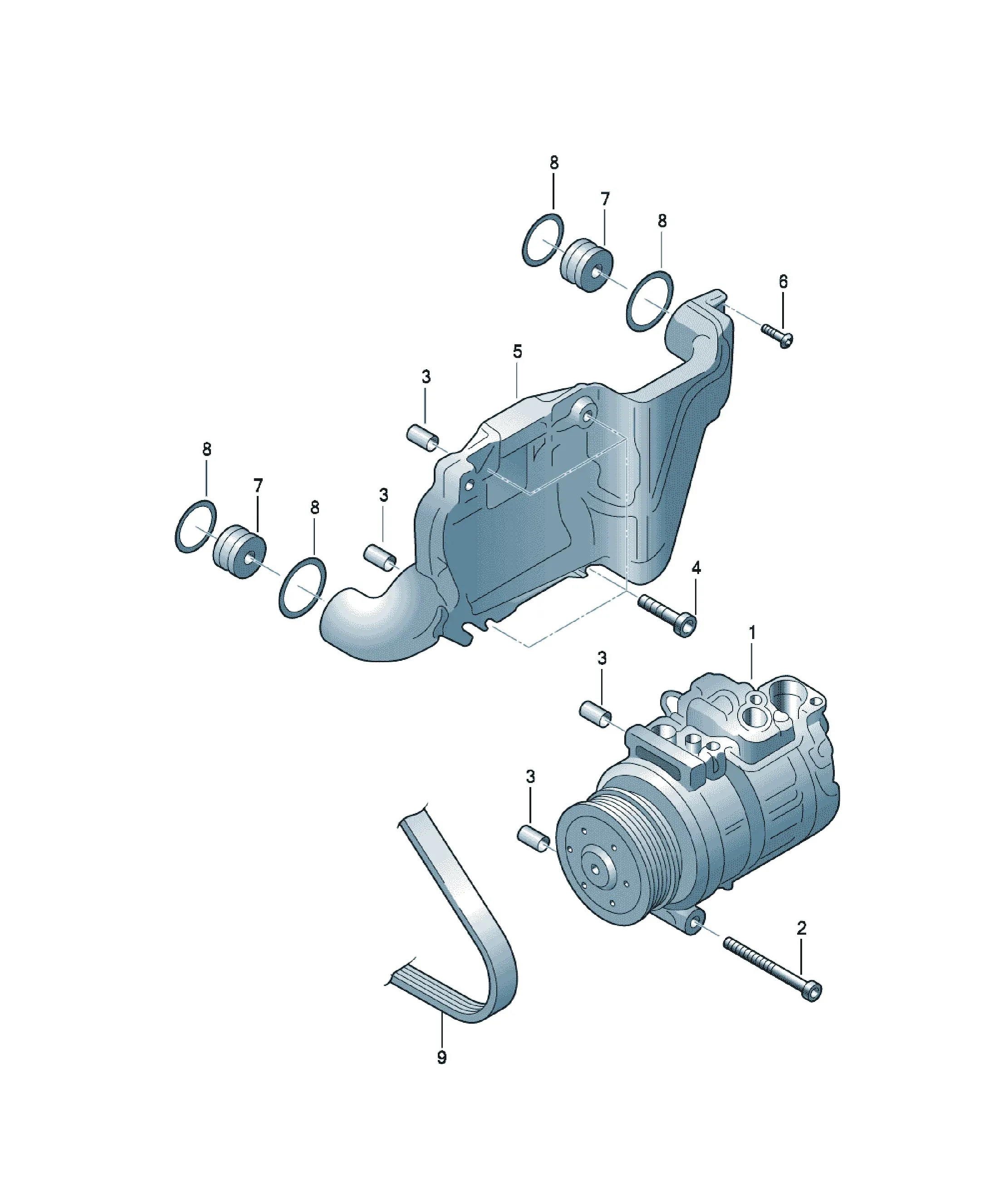 A/C compressor diagram