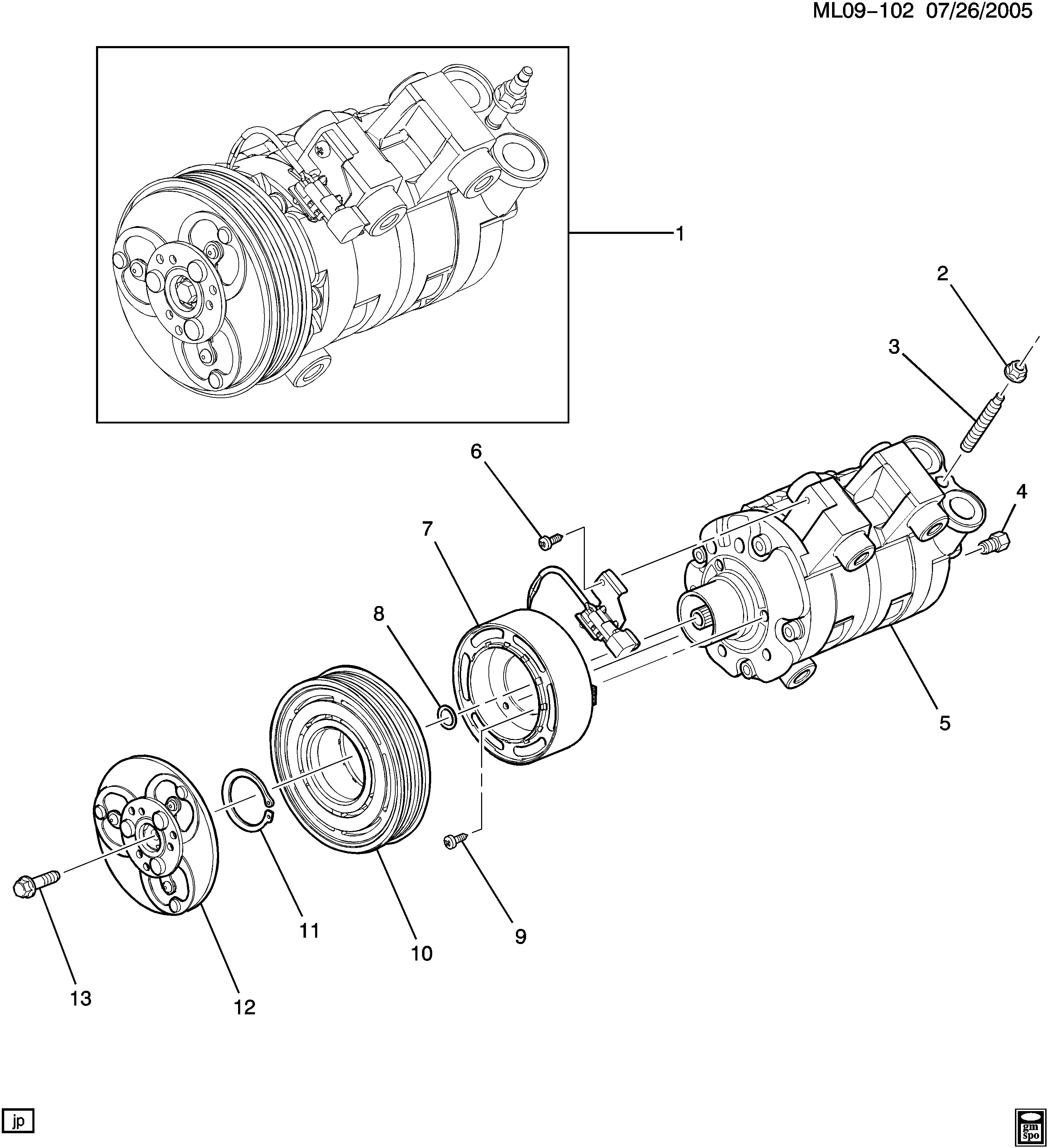 A/C compressor diagram