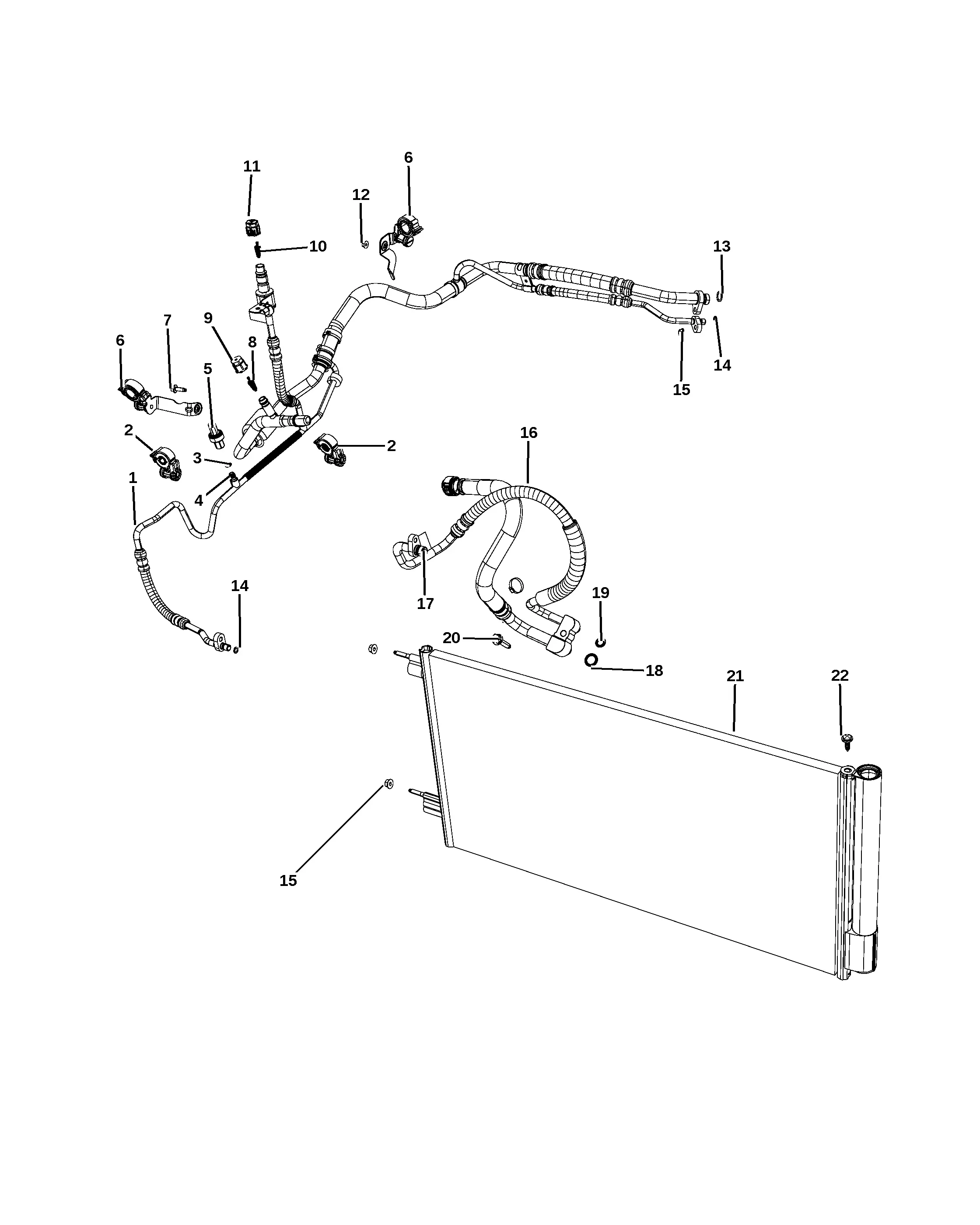 Air conditioning system diagram