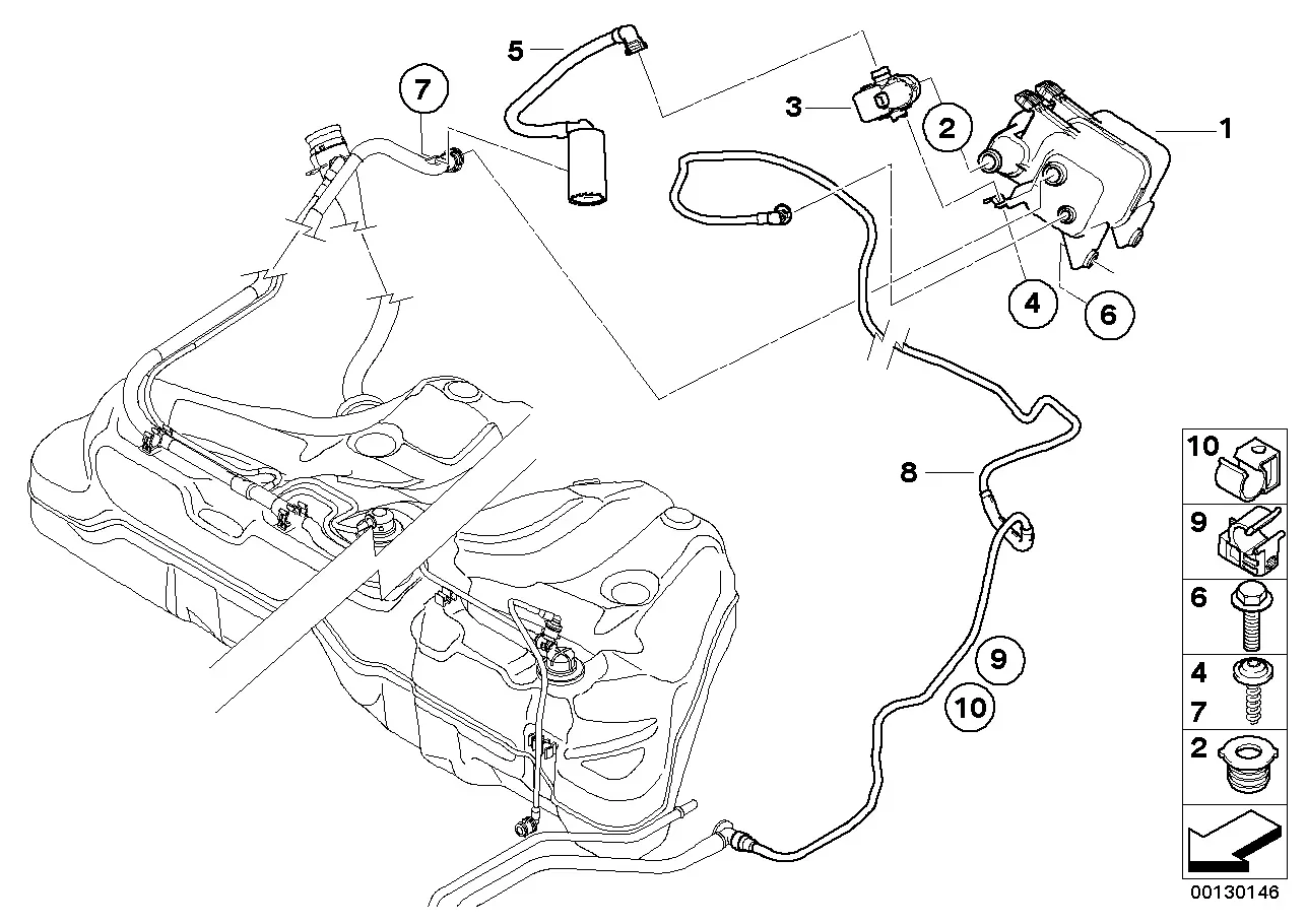 Fuel vapor recovery system diagram