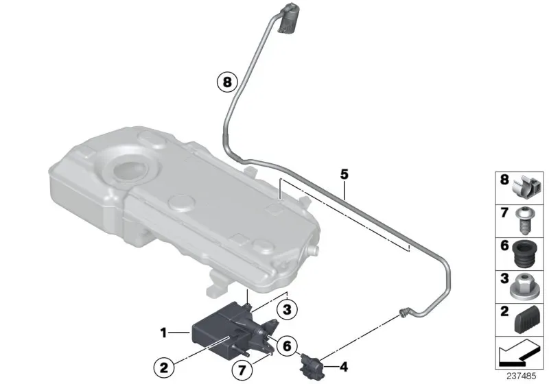 Fuel vapor recovery system diagram