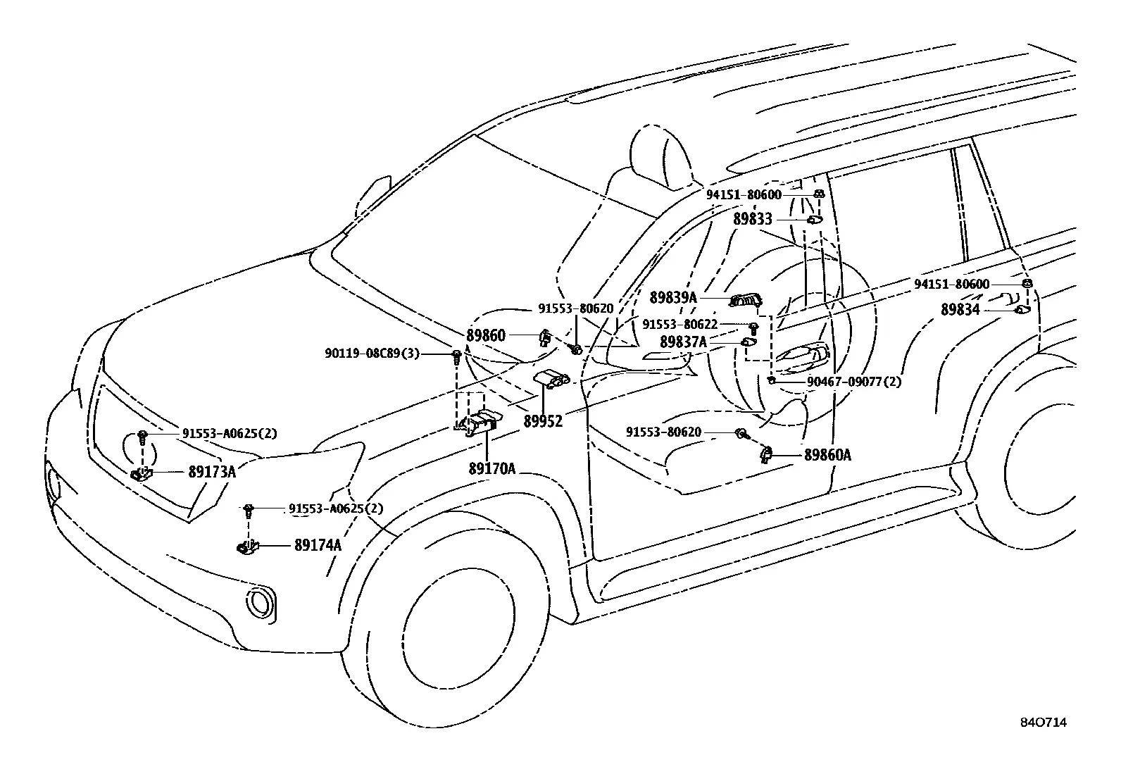 Airbag system diagram