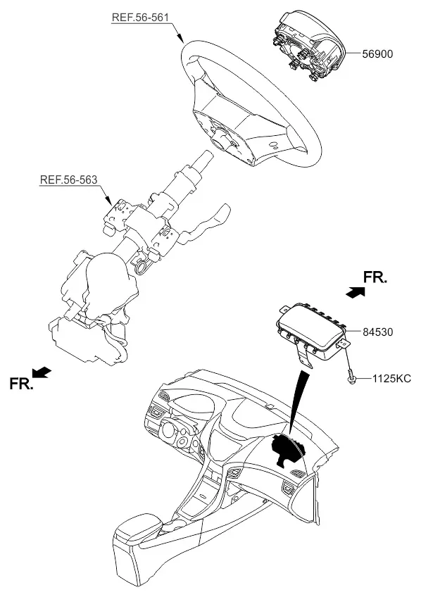 Air bag system diagram