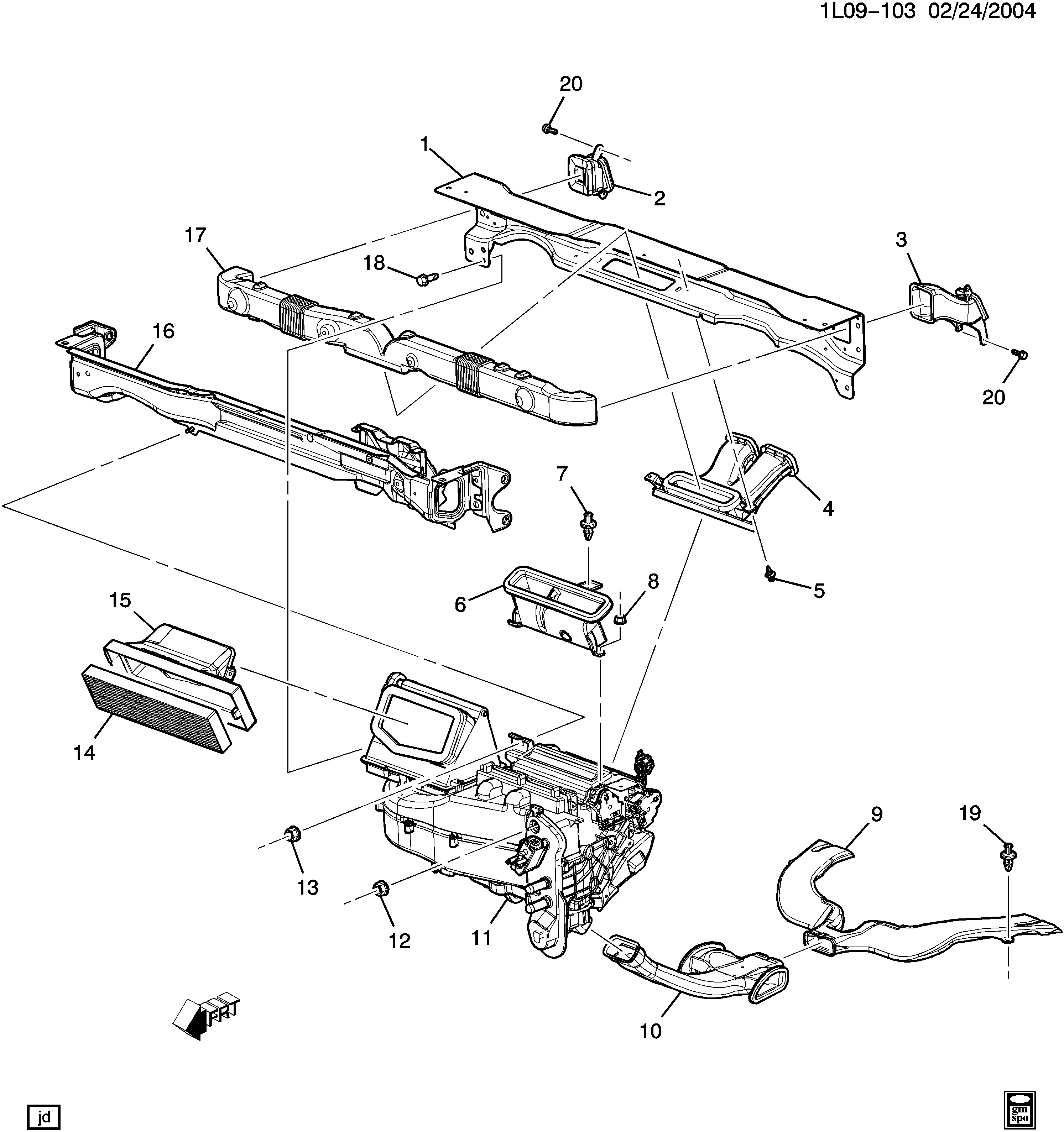 Air distribution system diagram