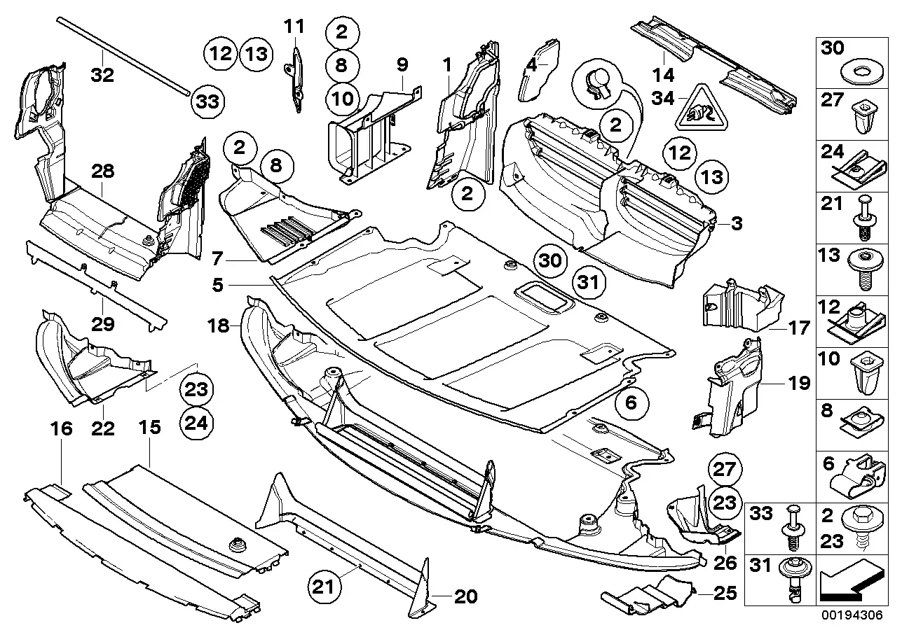 Air ducts diagram