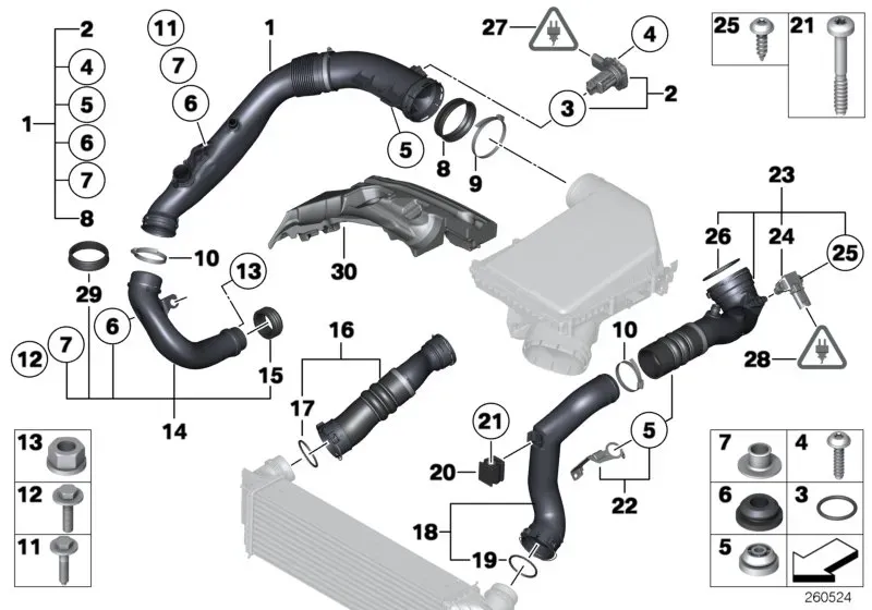 Air intake system diagram