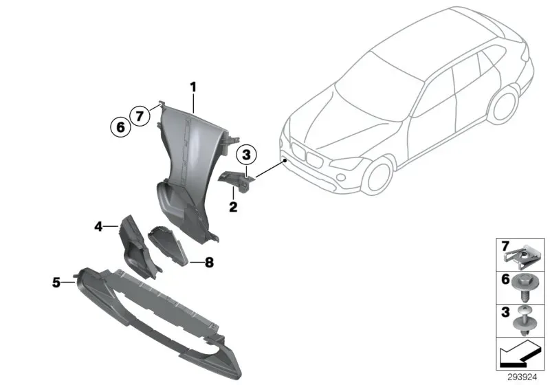 Oil cooler air duct diagram