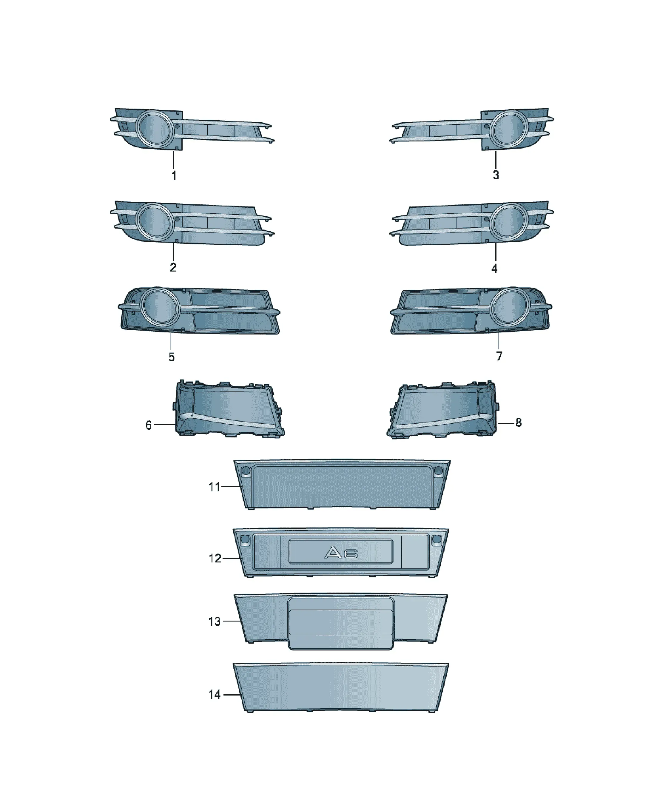 Air intake grille diagram