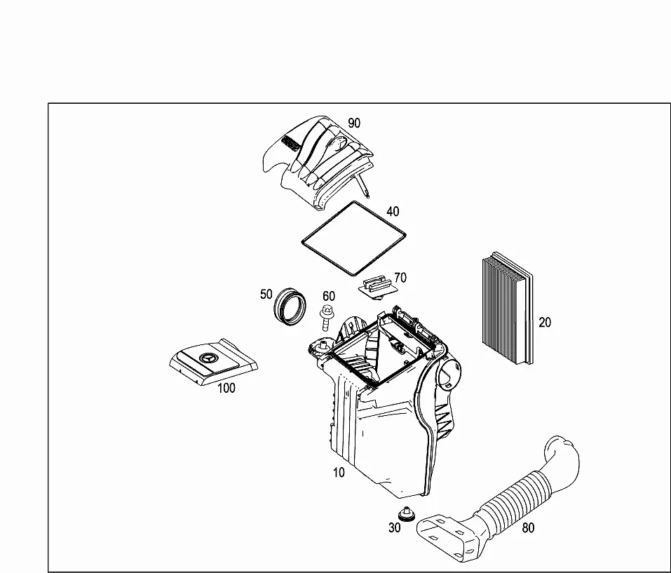 Air intake system diagram