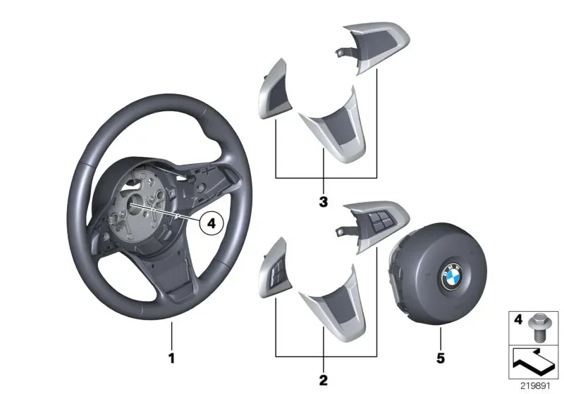 Sports steering wheel diagram