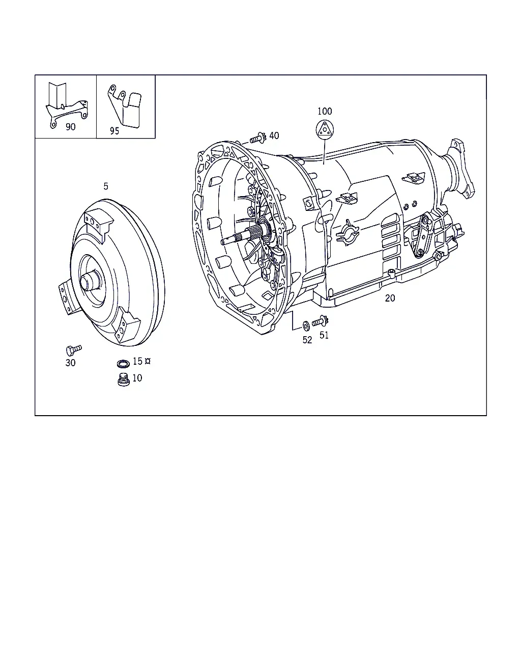 Automatic transmission assembly diagram