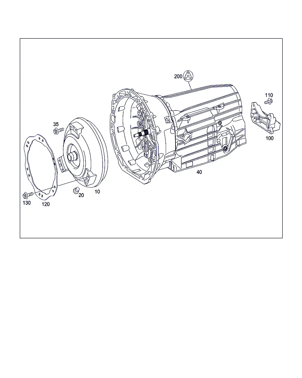 Automatic transmission assembly diagram