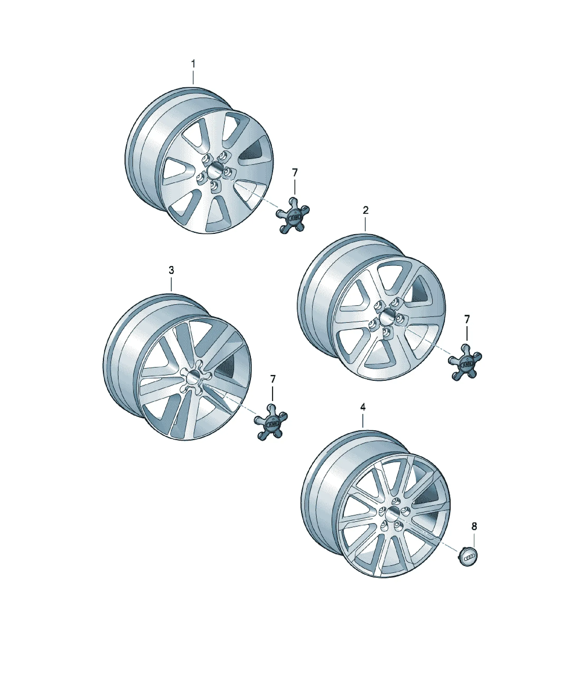 Wheel rim diagram