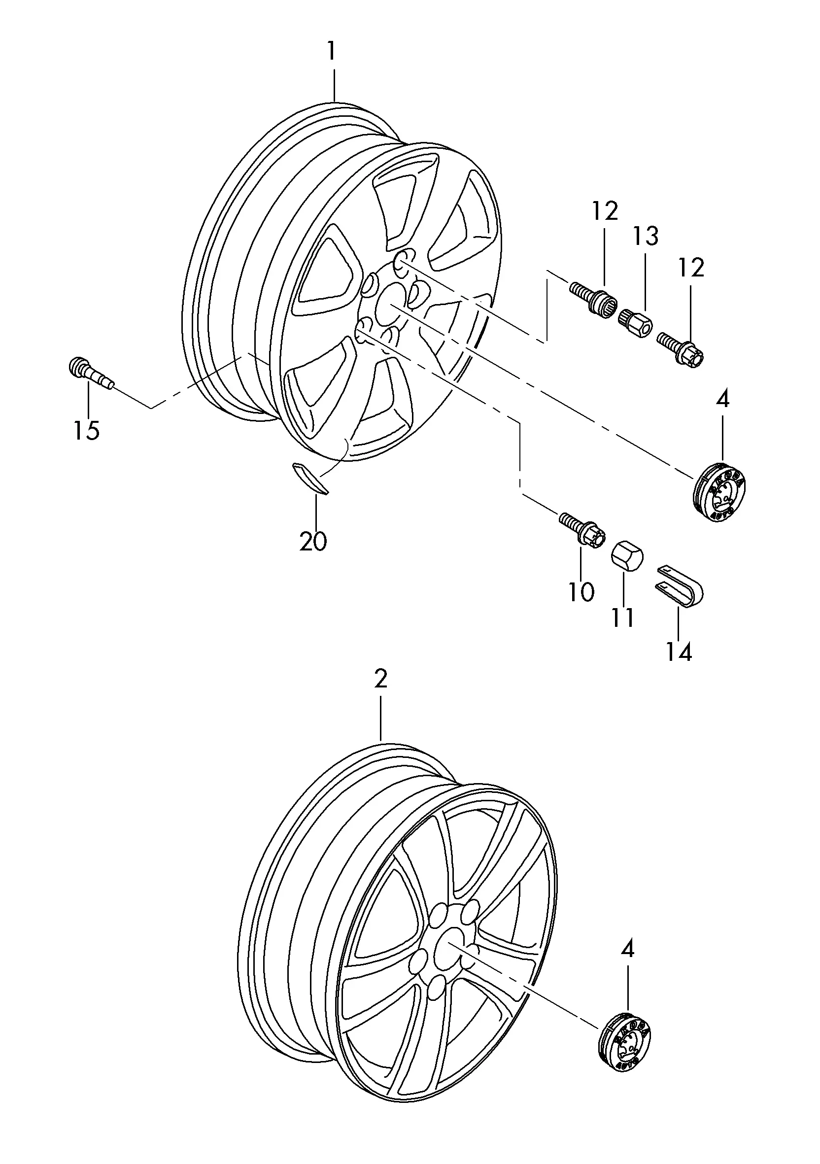 Wheel rim diagram