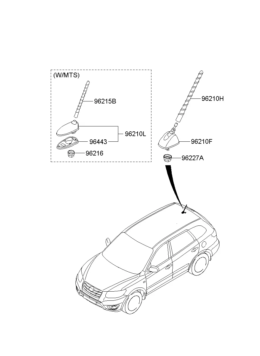 Roof antenna diagram