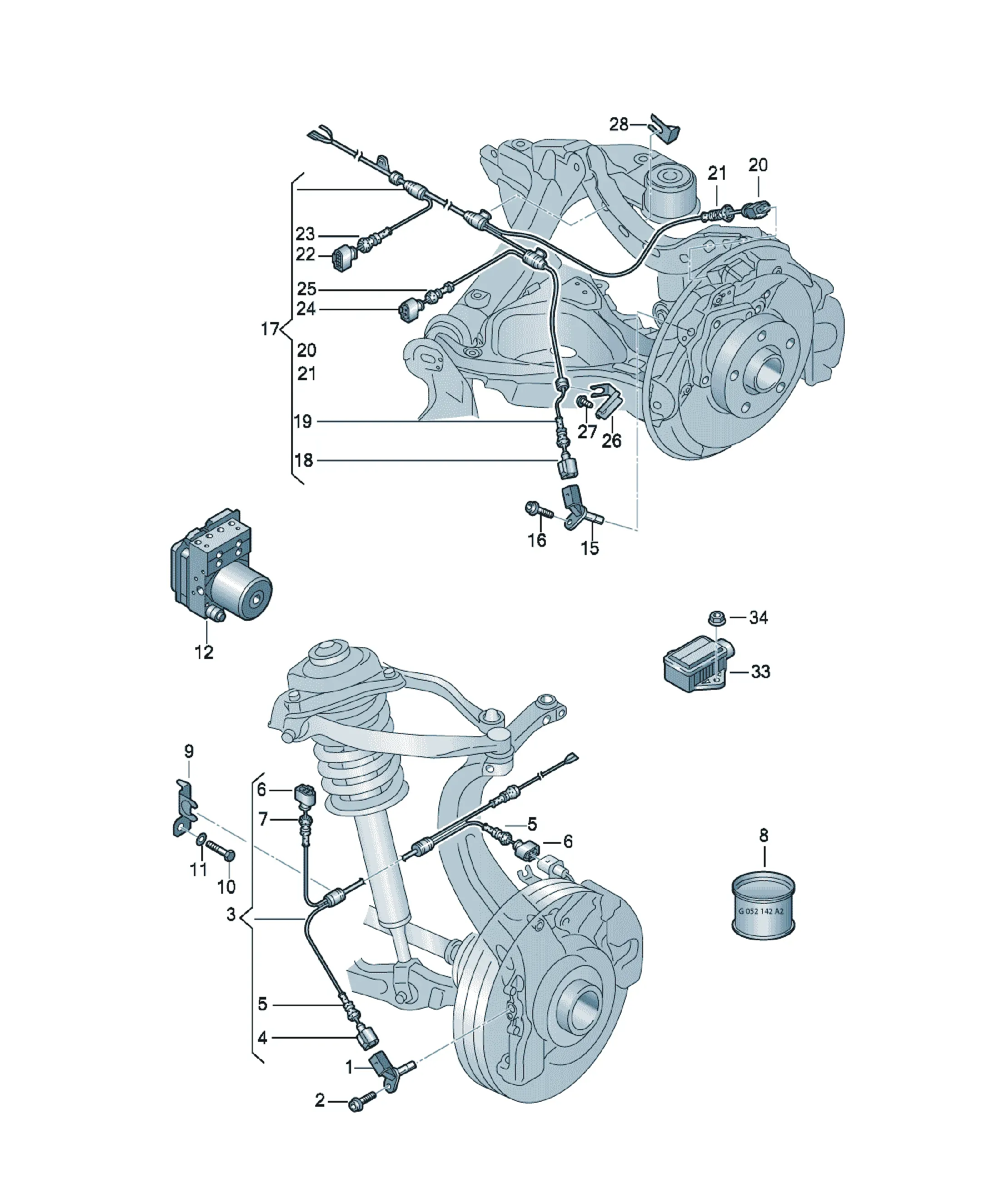 ABS electrical system diagram