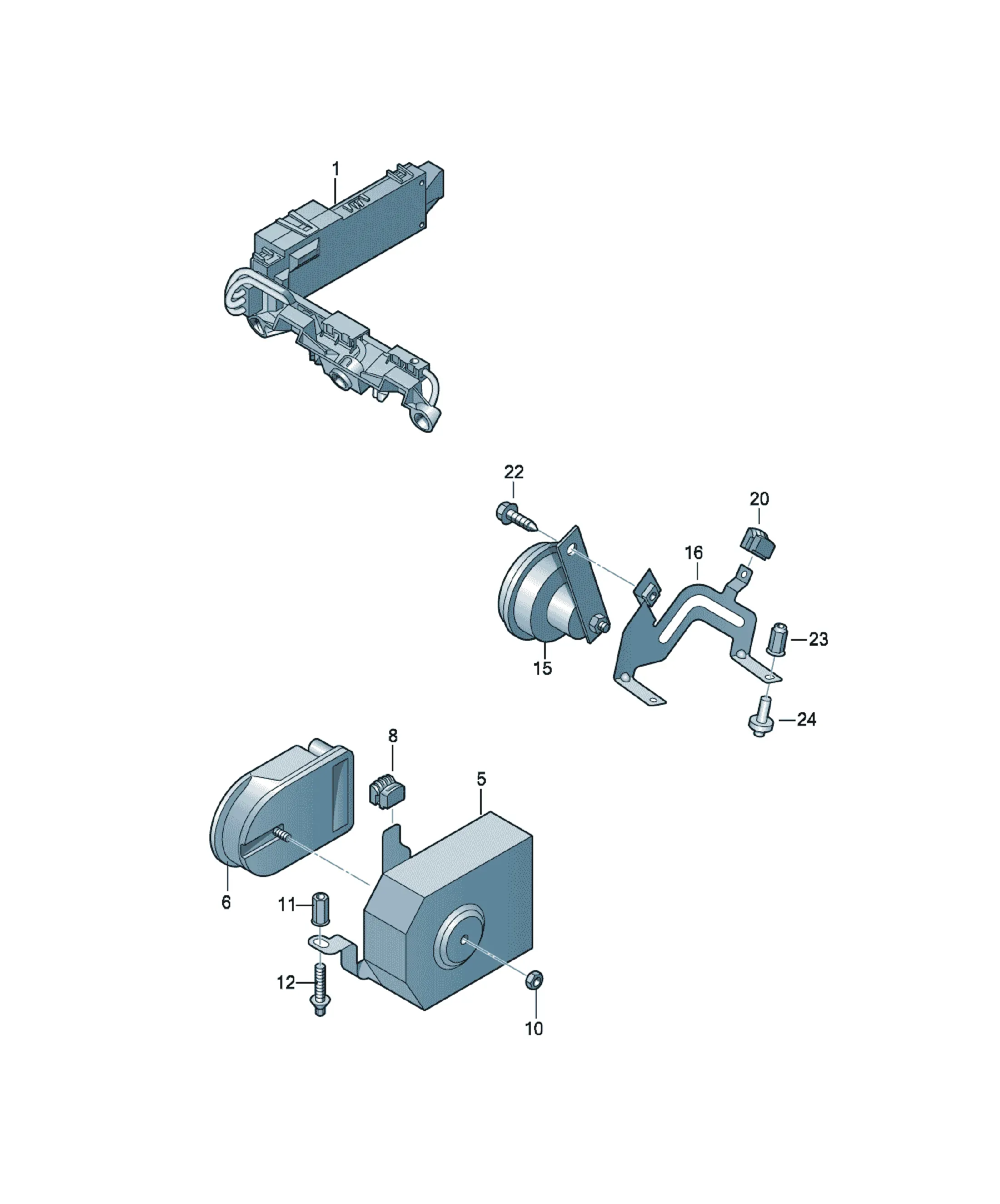 Anti-theft alarm system diagram