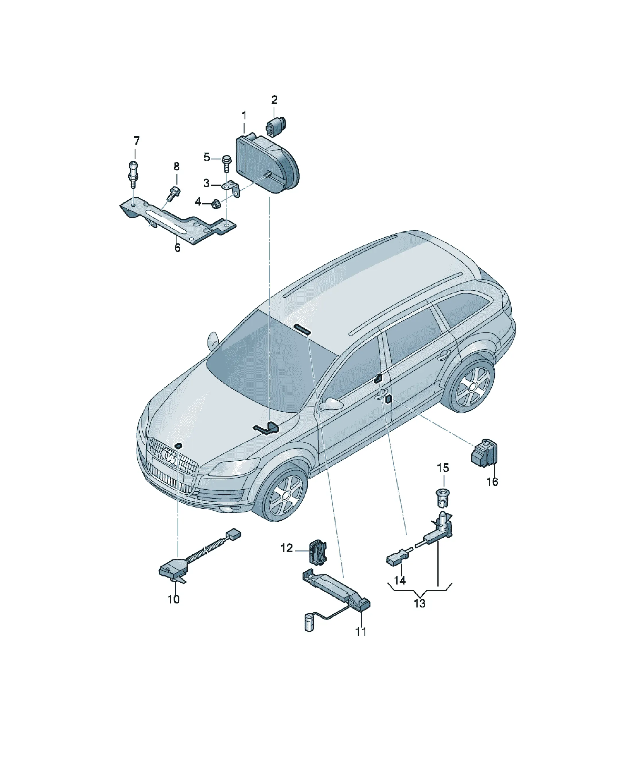 Anti-theft alarm system diagram