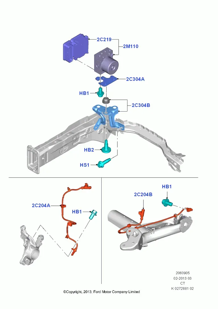 Anti-lock braking system diagram