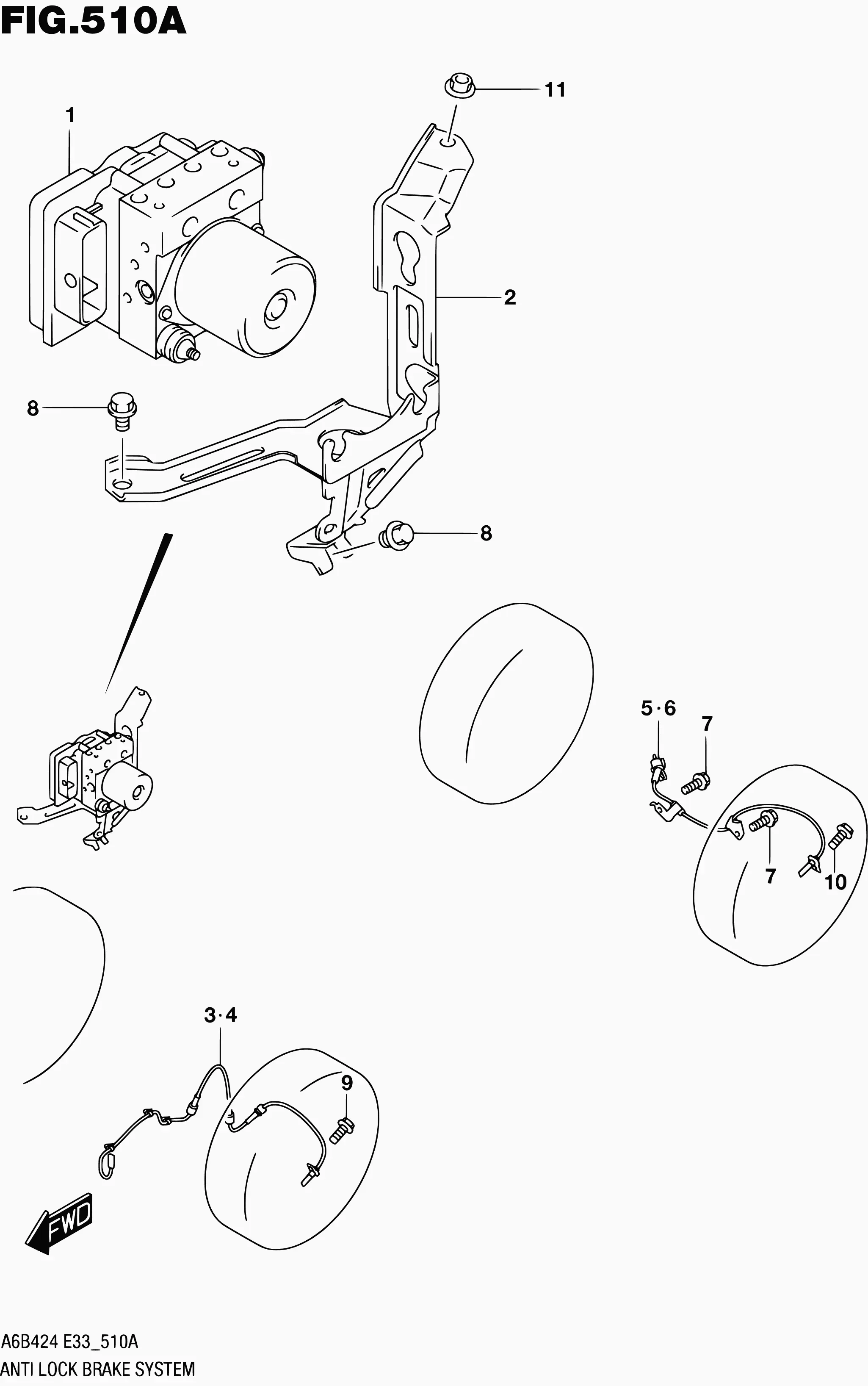 Electronic stability control system diagram