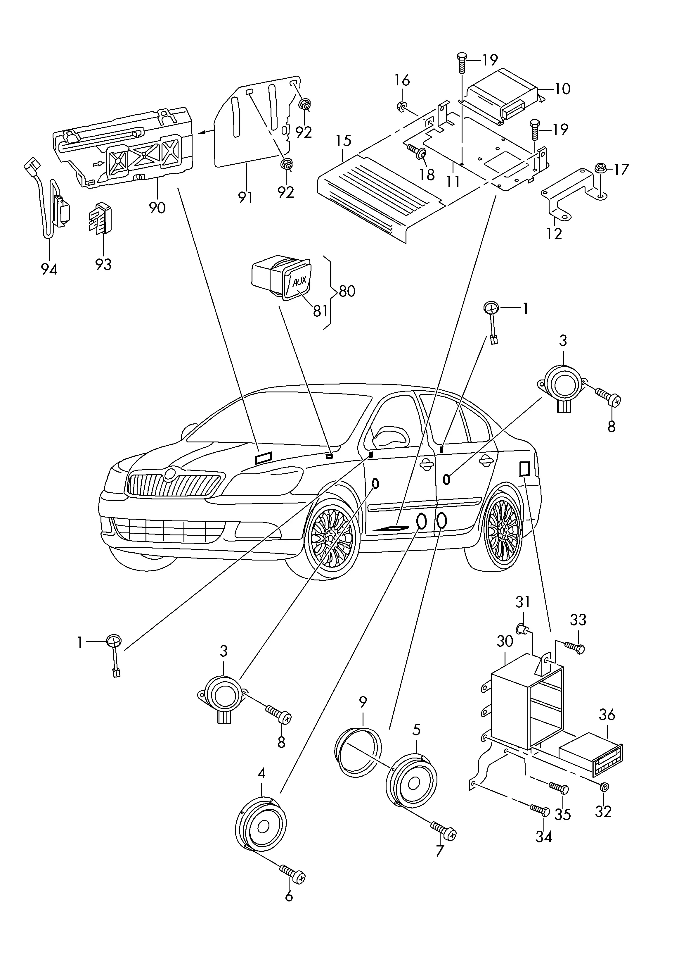 Audio system diagram