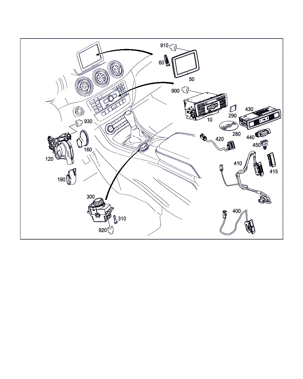Audio control unit diagram