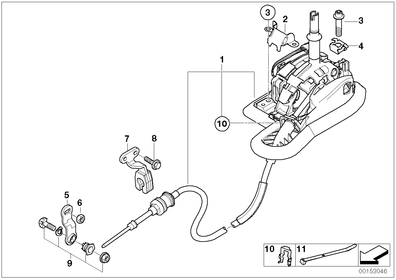 Automatic transmission shift mechanism diagram