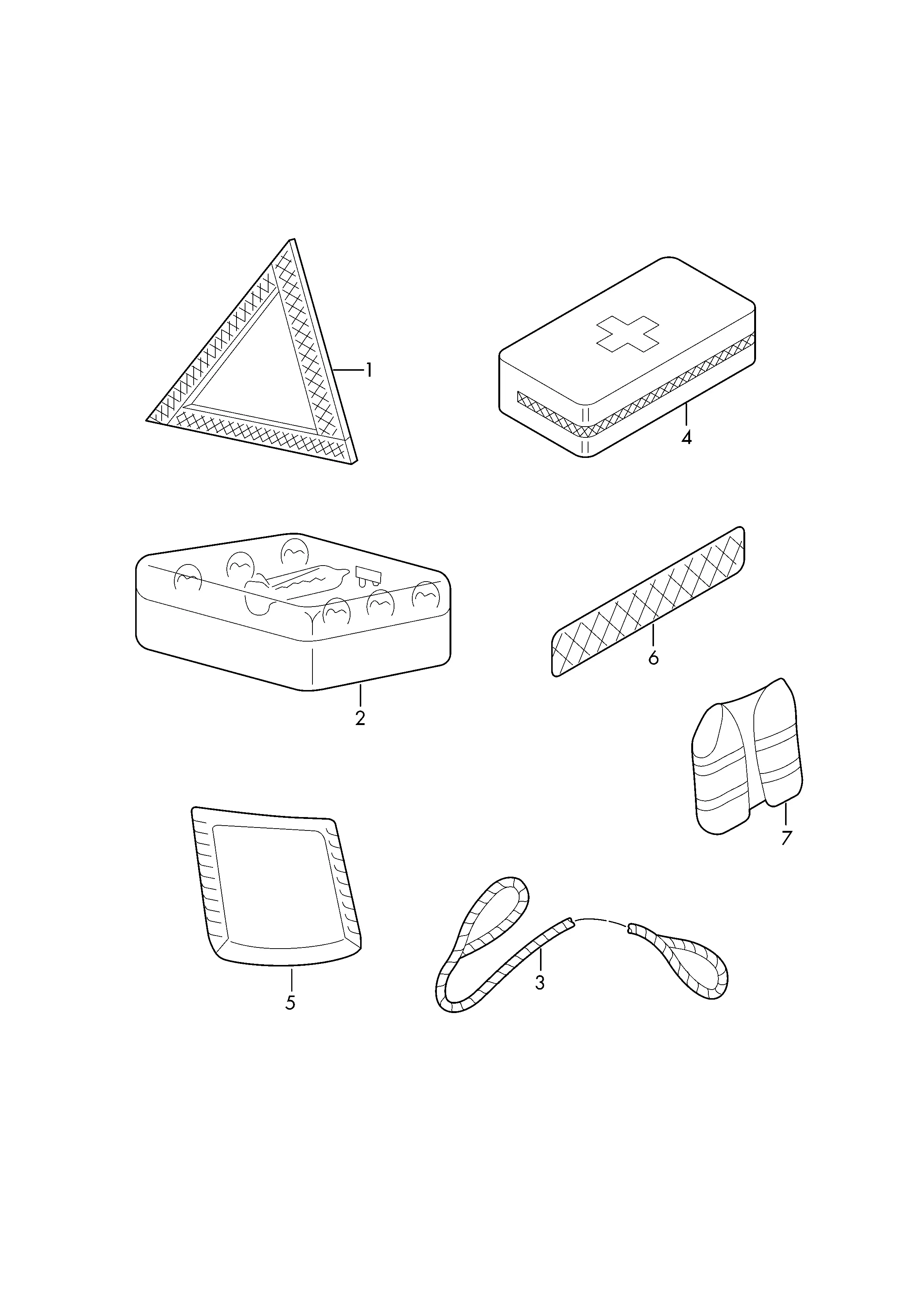 Emergency kit diagram