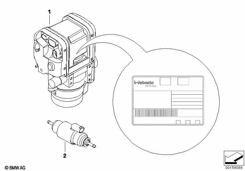 Auxiliary heating system diagram