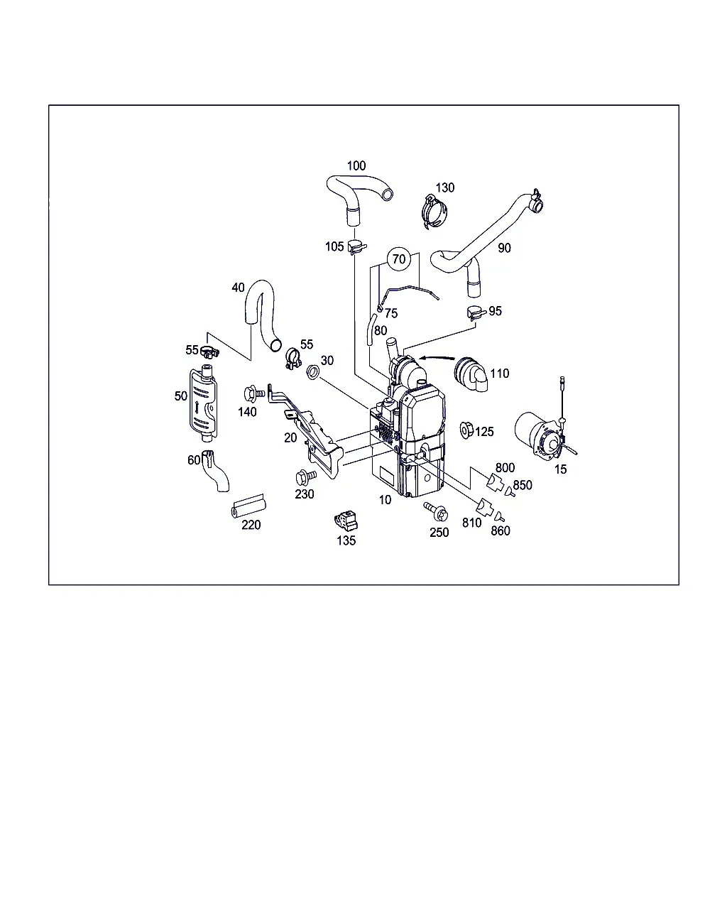 Auxiliary heater diagram