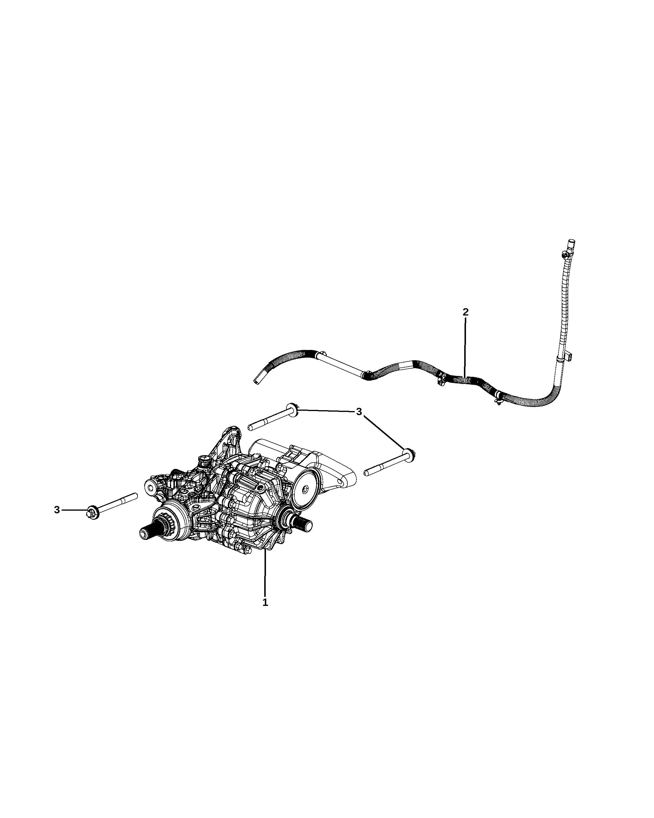 Rear axle diagram