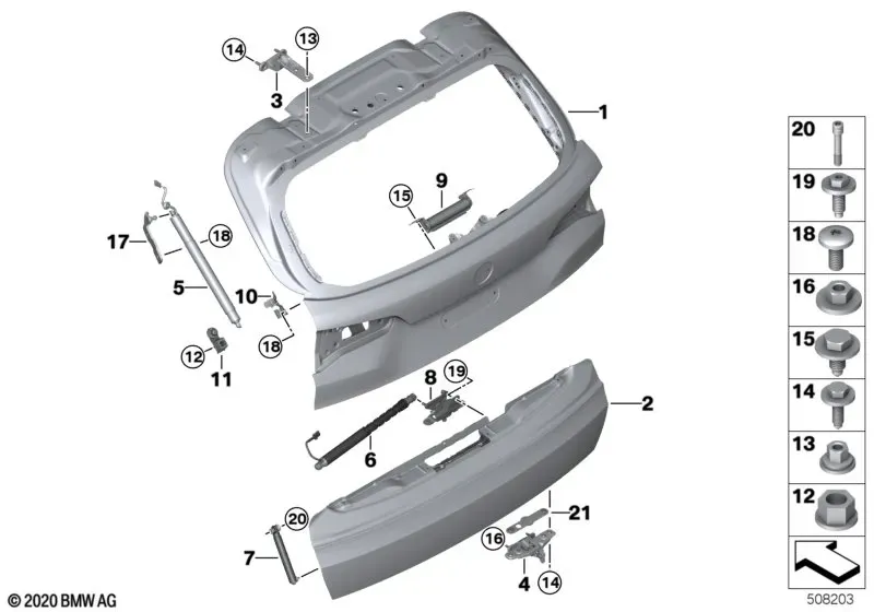 Tailgate diagram