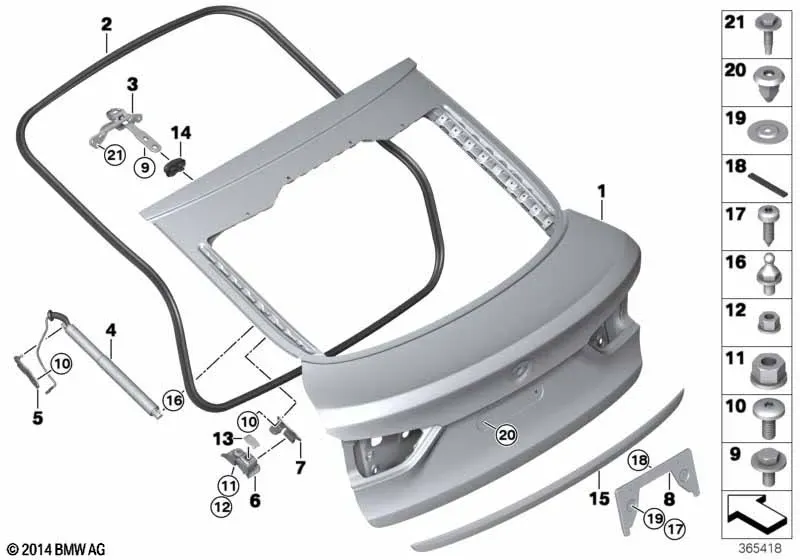 Tailgate diagram