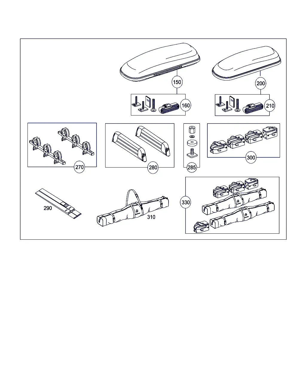 Roof rack diagram