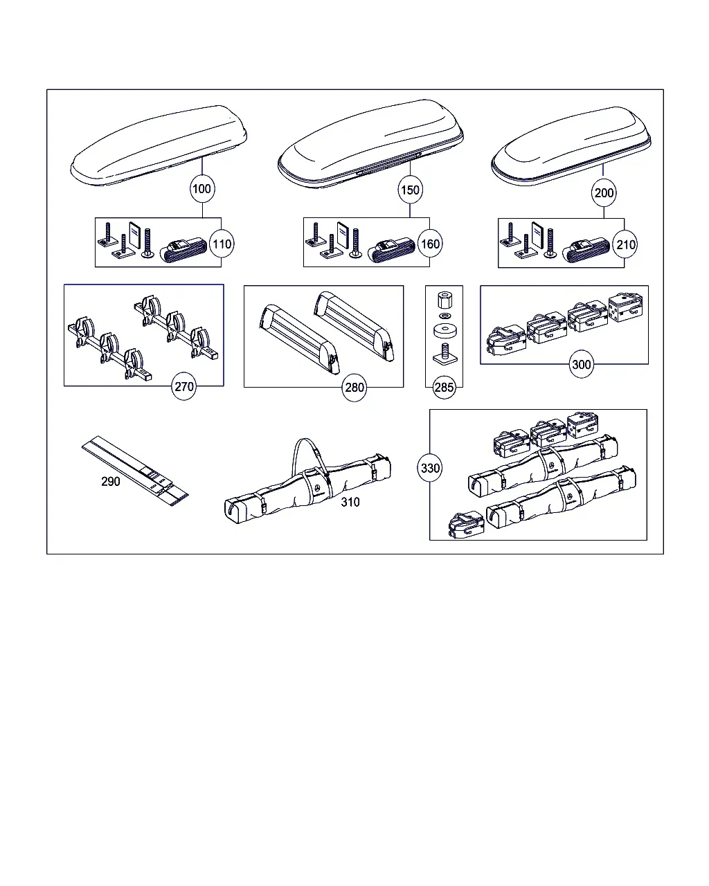 Roof rack diagram