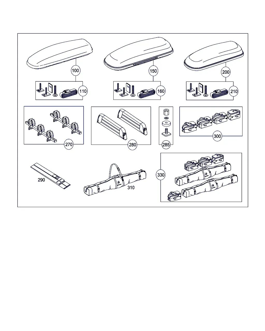 Roof rack diagram