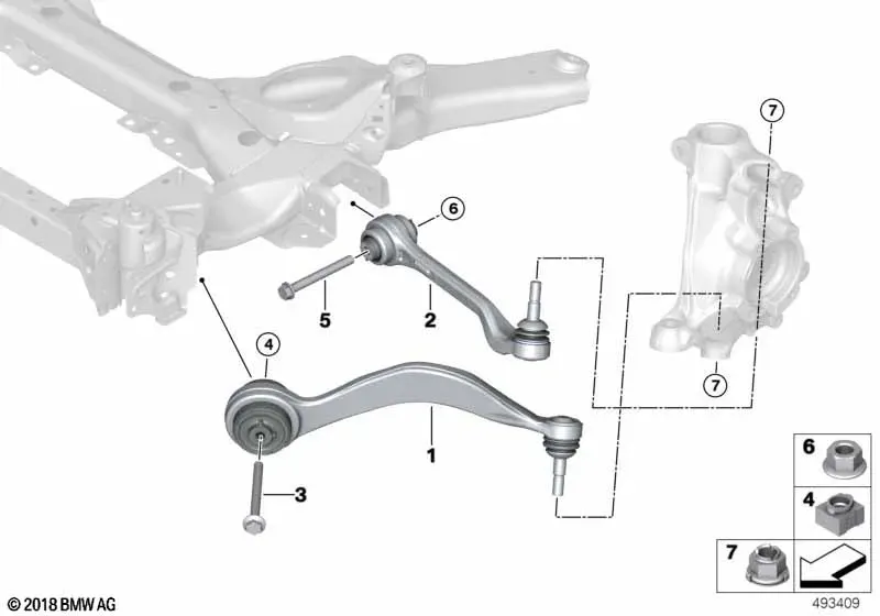 Front suspension diagram