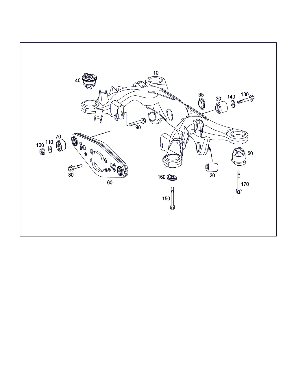 Rear suspension diagram