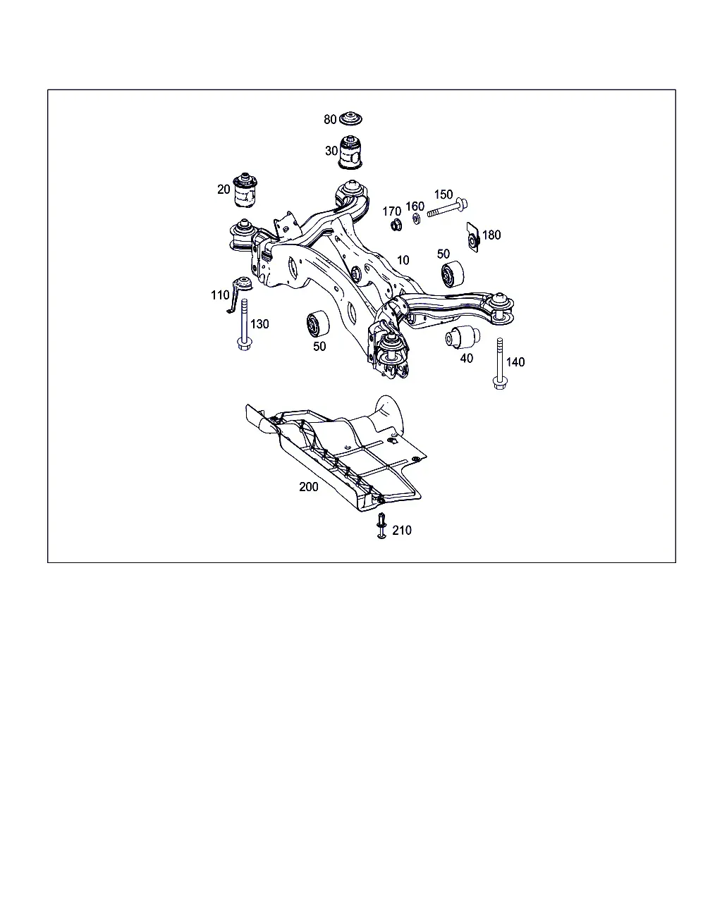 Rear suspension diagram