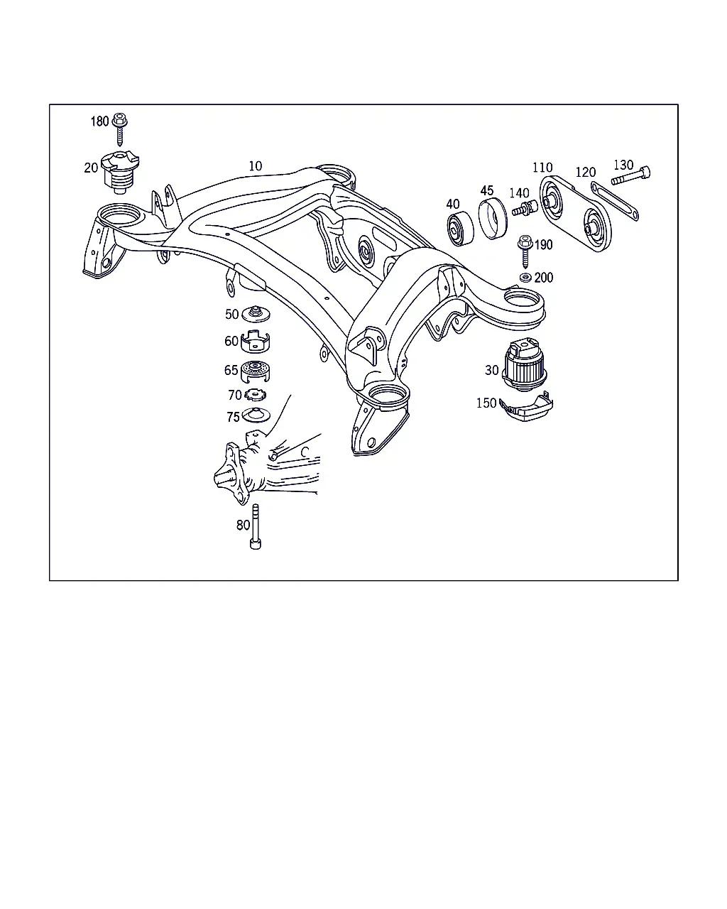 Rear suspension diagram