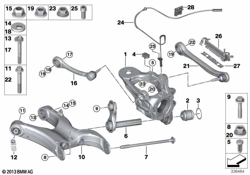 Rear suspension diagram