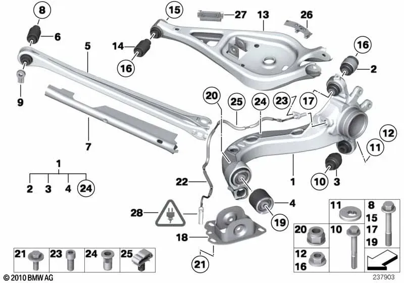 Rear suspension diagram