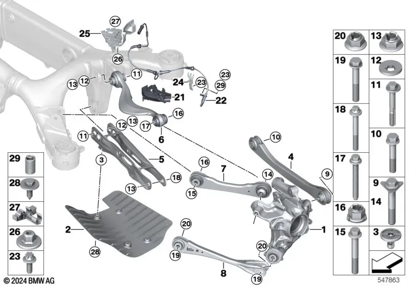 Rear suspension diagram