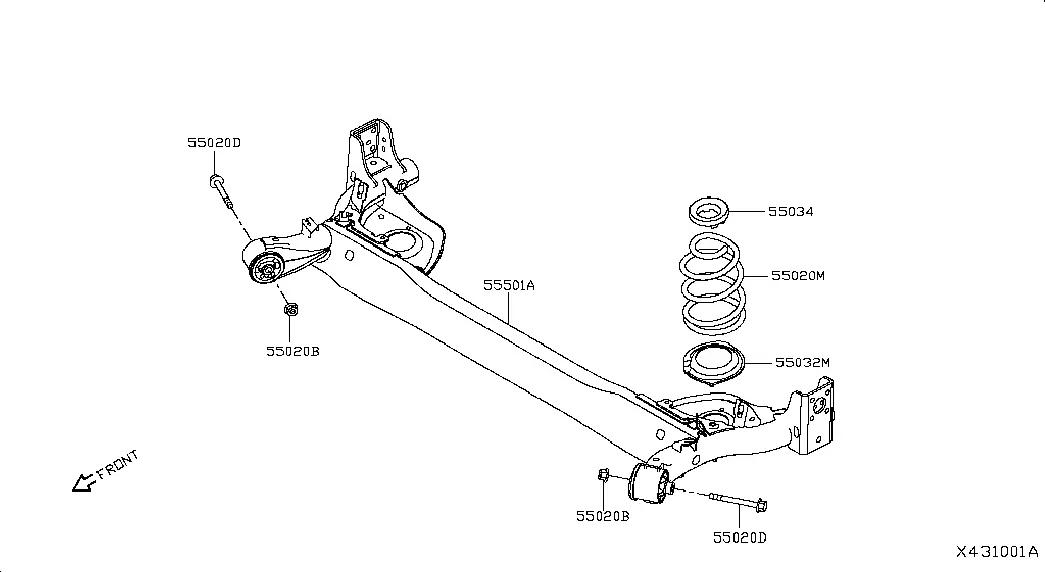 Rear suspension diagram